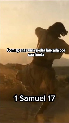 Como Davi derrotou um gigante com uma pedra? #deus #reflexão #daviegolias