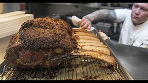This giant steak feeds 12 people