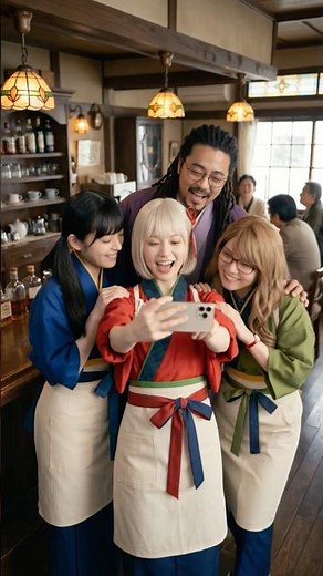 AI実写化したリコリスリコイルの撮影現場｜千束・たきな・真島・ミズキ・クルミ・ロボ太・ミカ #実写化 #AI #アニメ