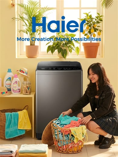 🌞🔥 SULIT SUMMER SALE is here! 🔥🌞 Mas madalas ang laba ngayong tag-init? Don’t stress! The Haier HWM70-1269S5 7kg Quick Wash Fully Automatic Top Load Washing Machine is your perfect summer partner 💙 ⚡ Quick Wash function – mas mabilis matapos ang labada 👕 7kg capacity – sakto for daily clothes, pang-alis pawis outfits, at family use 💧 Fully automatic – from wash to spin, less hassle talaga 🌊 Powerful cleaning performance para tanggal dumi at amoy-araw Perfect for busy homes this summer — 