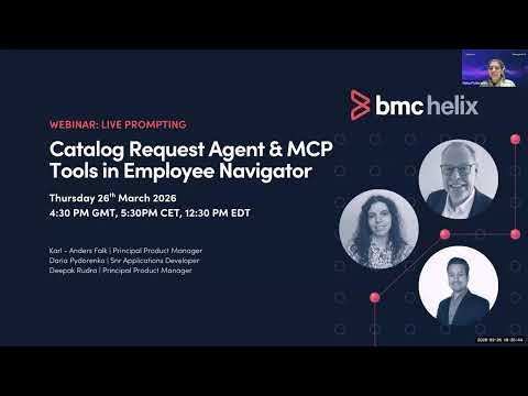 Webinar: Catalog Request Agent & MCS Tools in Employee Navigator
