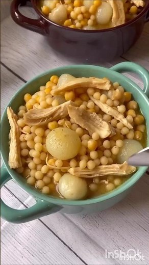 ✨ On cold days, nothing beats a warm comforting bowl of Moghrabieh!