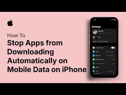 How to Stop Apps from Downloading Automatically on Mobile Data on iPhone