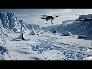 Epoch Journey: AI Robots in a Stunning Ice Age Frozen Valley | Sci-Fi Landscapes