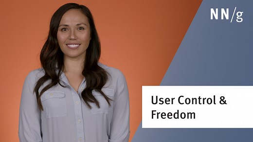 Usability Heuristic 3: User Control & Freedom (Video)