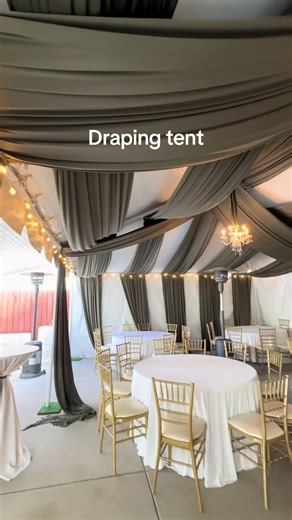 Draping tent #weddings #birthdays #aniversary #partydecor #weddingdecor