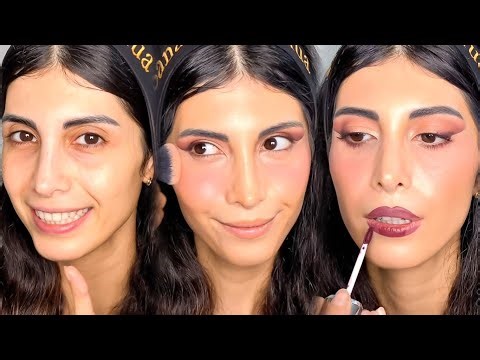 آموزش میکاپ دارک | رژلب تیره + سایه خطی