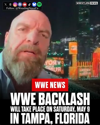 WWE Backlash is headed to Tampa | Wrestling News
