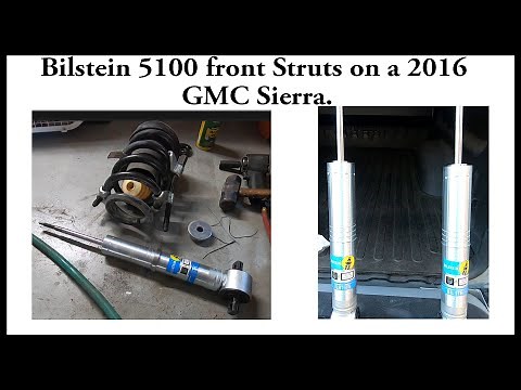 Bilstein 5100 Front Strut upgrade on a 2016 GMC Sierra / Silverado