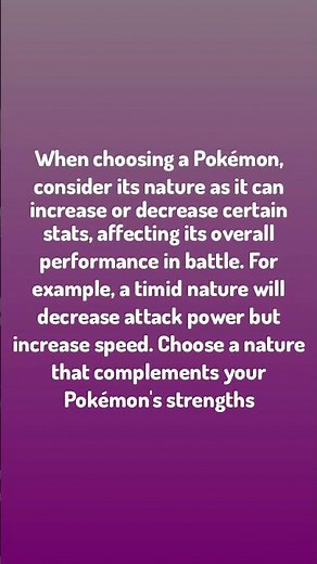Pokémon Tip / Natures