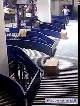 Roller Conveyor Traffic Merge| Spur Merge| Traffic Control