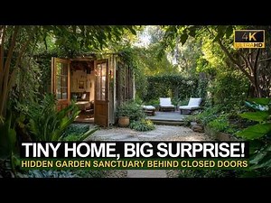 Tiny Home, Big Surprise: Explore a Hidden Garden Sanctuary Behind Closed Doors!