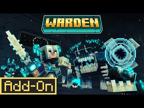 WARDEN 1.0 ADDON: Sculk Mobs & BOSS Added to Minecraft Bedrock Deep Dark!
