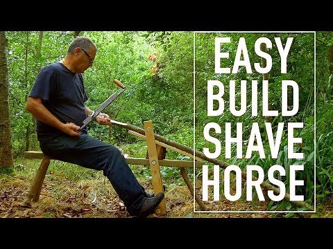 How to Build a Shave Horse. Bowyer's Woodworking Dream. Traditional Handmade Vice for Wood Carving