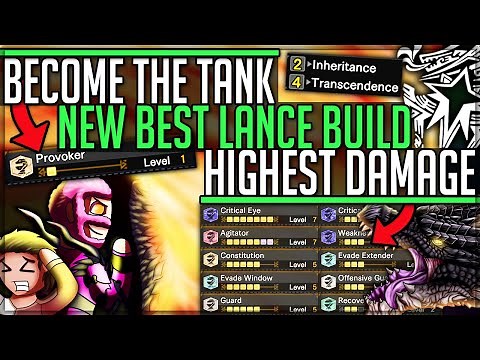 New Fatalis Best Lance Build - Immortal Provoker Tank - Monster Hunter World Iceborne! #mhw