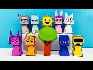 How to Make INCREDIBOX SPRUNKI with Papercraft - Easy DIY Tutorial