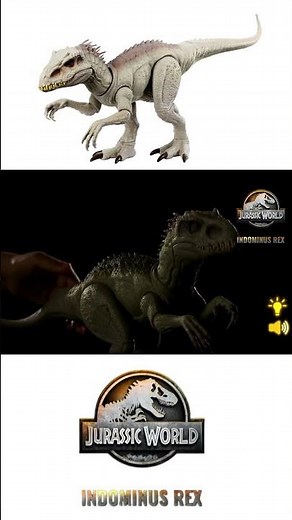 Jurassic World Camouflage 'N Battle Indominus Rex Action Figure Toy with Lights, Sound & Motion