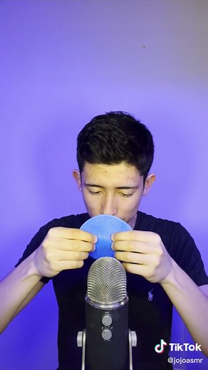 asmr with only blue triggers! 🔵 #asmr #asmrsleep #asmrsounds #asmrvideo ##jojoasmr