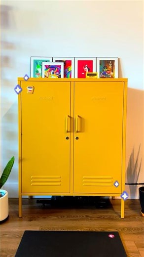 This Mustard Locker Became Our Camera Hub 🎥⚡ #mustardlocker #camera #storage #storagesolutions