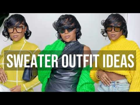 Easy Sweater Outfit Ideas | Winter Outfits | Easy Everyday Outfits | Stylish & Cozy