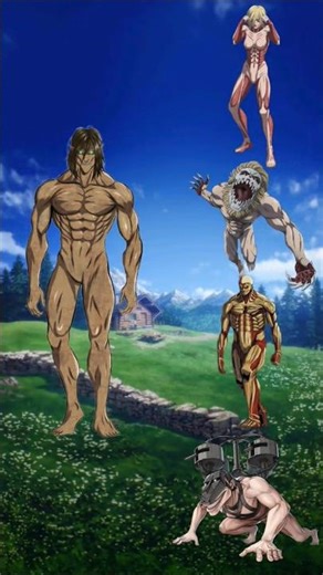 Attack titan vs all titan #titan #attackontitan #anime