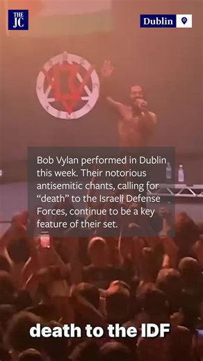 The punk duo Bob Vylan performed in Dublin this week. Upon arrival, they were welcomed with an official reception at Leinster House by Sinn Féin—whose members have strong historical and familial ties with the IRA. The band’s notorious antisemitic chants, calling for “death” to the Israeli Defense Forces, continue to be a key feature of their set. | The Jewish Chronicle