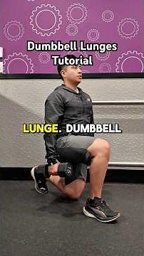 DUMBBELL LUNGES TUTORIAL 🦵🏼 // Work quads, hamstrings and glutes with lunges at Planet Fitness!
