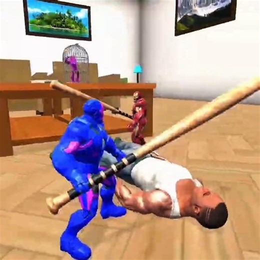 😱 TOY IRON MAN ROBBED FRANKLIN! Magical Sword Revenge 💥 | Epic Table Fight – #ibd3d #shorts #ironman