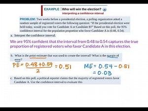 Stats 8.1 - Confidence Intervals The Basics