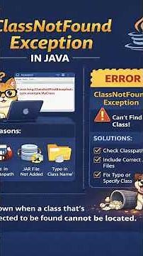 ClassNotFoundException in Java Explained | Why It Happens & How to Fix