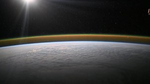 Moonrise & Earth Airglow | International Space Station FriendsofNASA.org | Expedition 73 flight engineer and Japan Aerospace Exploration Agency (JAXA) Kimiya Yui: ". . . I’d like to share a timelapse of the Moonrise I filmed the other day. I feel truly fortunate that we have such a perfectly round and bright Moon for our Earth. The thought that humanity will soon return to that place fills me with overwhelming emotion!" —Kimiya Yui 油井 亀美也 You will also notice green and yellow airglow that occurs