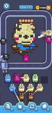 Pixel Flow - Level 1115 | Brown Bear #pixelflow #games #pixelextended #gaming #gameplay #puzzle