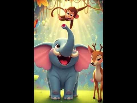 Elephant Song for Kids 🐘 | Hindi Rhymes | Nursery Rhymes Video