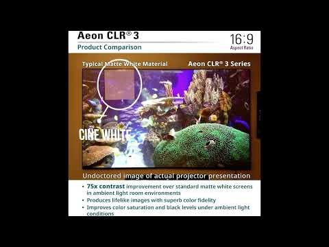 Best UST Projector Screen 2026 – Elite Screens Aeon CLR3 115" 4K HDR Experience