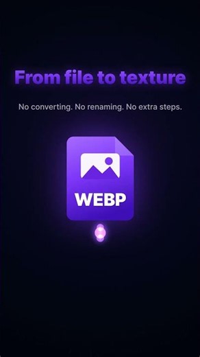 Drag & Drop .webp Files Straight Into Unity! 🖼️ WebP Importer #unity3d #gamedev #indiedev