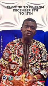 With just few days left before the RCCG 2024 Holy Ghost Congress, we are confident that the Hosts of Heaven are on standby and ready to fill us afresh. Are you ready to encounter God? Join us from the 9th-15th December 2024, at the Redemption City, Mowe Ogun state. See you soon! #HGC2024 #OnwardChristianSoldier | PASTOR E. A. ADEBOYE