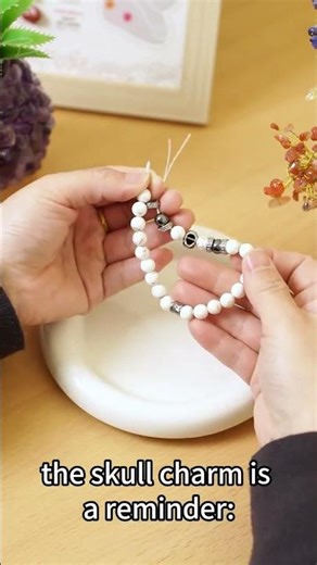 Howlite & Skull Bracelet: Your Personal Ritual for Growth and Calm | Handmade Jewelry