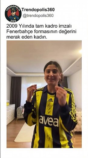 Woman Wondering About the Value of a Fully Signed Fenerbahçe Jersey🤔💰