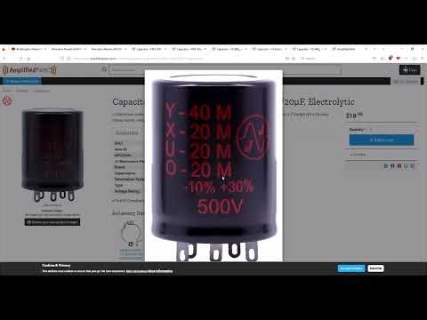 Finding the right capacitors to repair a TUBE amp -- How To.