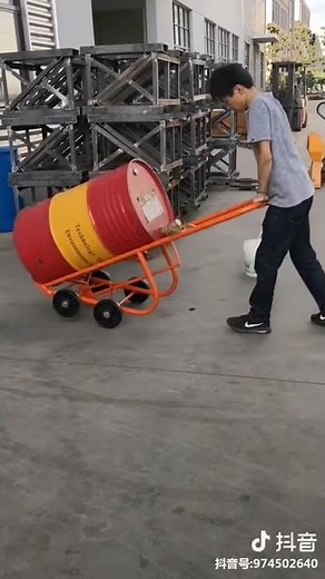 EQDF20 Drum Trolley for Drum Movement, Tilting and Pouring Chemical Liquids from Drums.