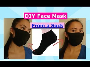 How to Make Face Mask Using Sock || DIY Easy Tutorial, No Sewing Machine
