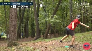 Adam Hammes finds a way to get through all of the trees and card back to back birdies 🪄 | Disc Golf Pro Tour