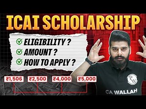 FREE Money from ICAI?😱ICAI Scholarship Complete Guide | Eligibility + Amount💯How To Apply? 🤔#icai
