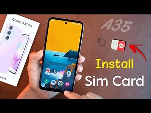 How to Install Nano Sim in Samsung A35 | Samsung Galaxy A35 Sim Slot Remove