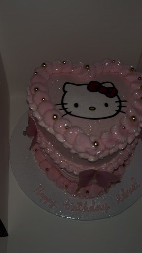 Hello Kitty Heart Cake Recipe