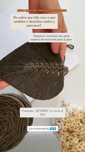 Necesitas una guía para aprendas hacer macramé de manera correcta! Ve link perfil entre a nuestra curso virtual 🧶 #macrame #manualidades #macrameusa #cursoenmacrame #macrameespaña | Curso Macrame