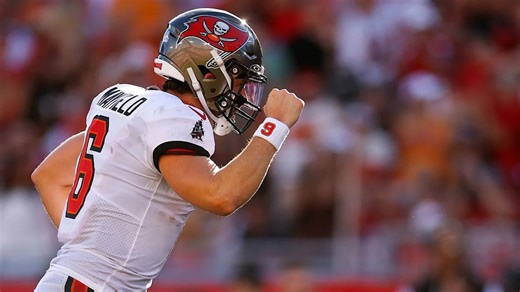 Mayfield embodies MVP campaign amid TB win vs. SF