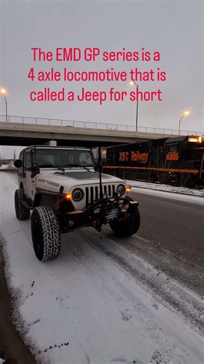 It's a Jeep Too.....The GP series locomotives made by EMD (ElectroMotive Division) of General Motors