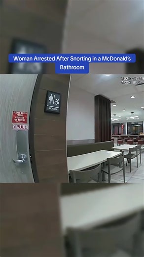 Woman Arrested After Snorting in a McDonald’s Bathroom #cops #copsoftiktok