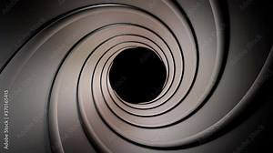 Gun Barrel 3d animation Alpha Channel Transparent Background